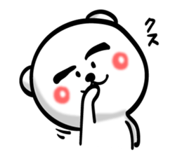 Bear of Eyebrows 0 sticker #7233025