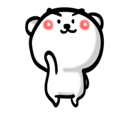 Bear of Eyebrows 0 sticker #7233028