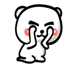 Bear of Eyebrows 0 sticker #7233030