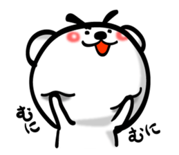 Bear of Eyebrows 0 sticker #7233032