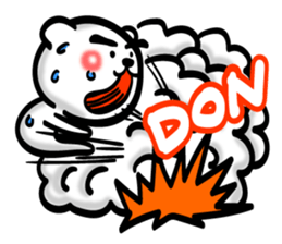 Bear of Eyebrows 0 sticker #7233033