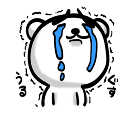 Bear of Eyebrows 0 sticker #7233034