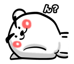 Bear of Eyebrows 0 sticker #7233039