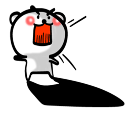 Bear of Eyebrows 0 sticker #7233045