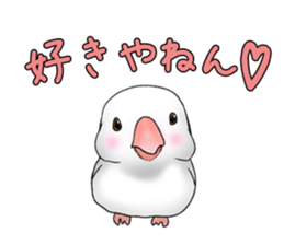 Java sparrow which uses dialect of Osaka sticker #7233519