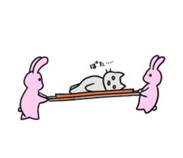 Kani & Kissa of poor health 2 sticker #7233777