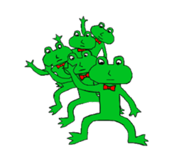 Surreal frog sticker #7233967