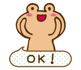 Colorful frog tweet sticker #7233971