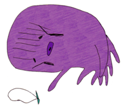 Octopus and cat. sticker #7234178