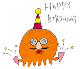 Octopus and cat. sticker #7234181