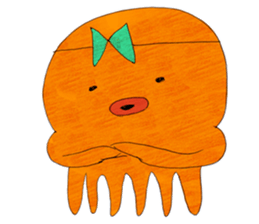 Octopus and cat. sticker #7234184