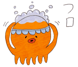 Octopus and cat. sticker #7234189