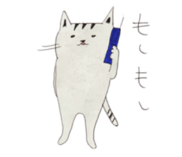 Octopus and cat. sticker #7234191