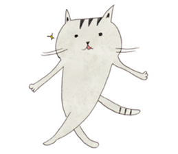 Octopus and cat. sticker #7234194