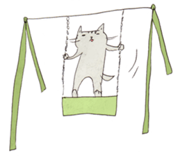 Octopus and cat. sticker #7234199