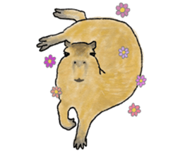 Sweet Capybara sticker #7234968