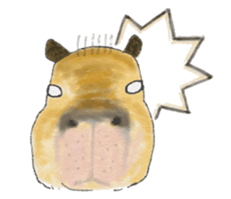 Sweet Capybara sticker #7234972