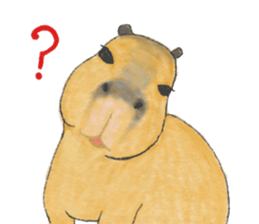 Sweet Capybara sticker #7234978