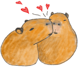 Sweet Capybara sticker #7234980