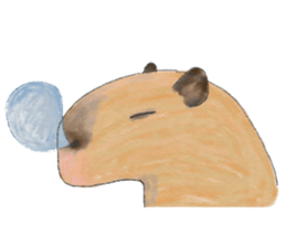 Sweet Capybara sticker #7234984