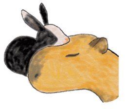 Sweet Capybara sticker #7234988