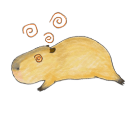 Sweet Capybara sticker #7234995