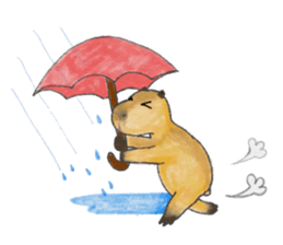 Sweet Capybara sticker #7234998