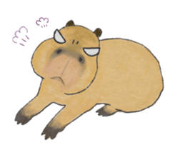 Sweet Capybara sticker #7235000