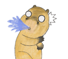 Sweet Capybara sticker #7235001