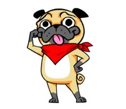 Puk the Pug sticker #7235848