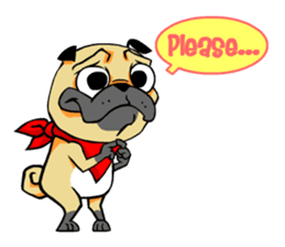 Puk the Pug sticker #7235854