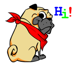 Puk the Pug sticker #7235866