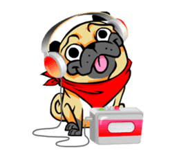 Puk the Pug sticker #7235879