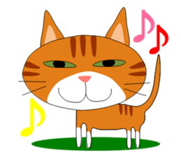 ugly orange tabby sticker #7236008