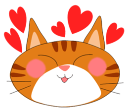 ugly orange tabby sticker #7236009