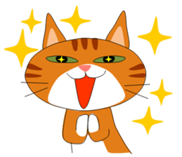 ugly orange tabby sticker #7236010