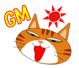 ugly orange tabby sticker #7236012