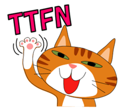 ugly orange tabby sticker #7236013