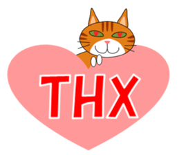 ugly orange tabby sticker #7236014