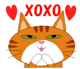ugly orange tabby sticker #7236016