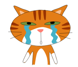 ugly orange tabby sticker #7236025