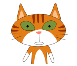 ugly orange tabby sticker #7236033