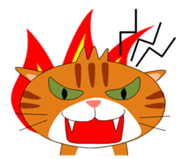 ugly orange tabby sticker #7236035
