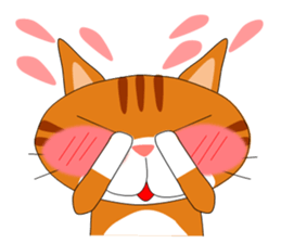 ugly orange tabby sticker #7236038