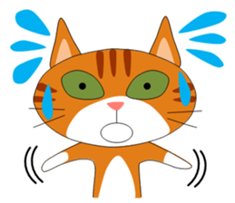ugly orange tabby sticker #7236042