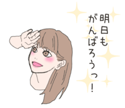 Cute sticker for women. sticker #7237454