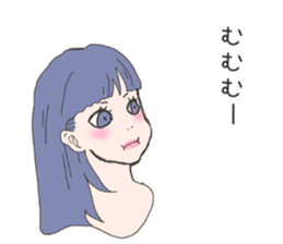 Cute sticker for women. sticker #7237468