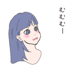 Cute sticker for women. sticker #7237468