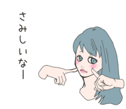 Cute sticker for women. sticker #7237474