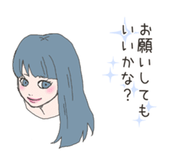 Cute sticker for women. sticker #7237480